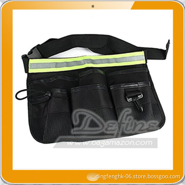 Tool Belt Waist Utility Pockets Apron with Adjustable Reflective Strap